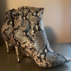 Aldo Snake Skin Knee High Boots